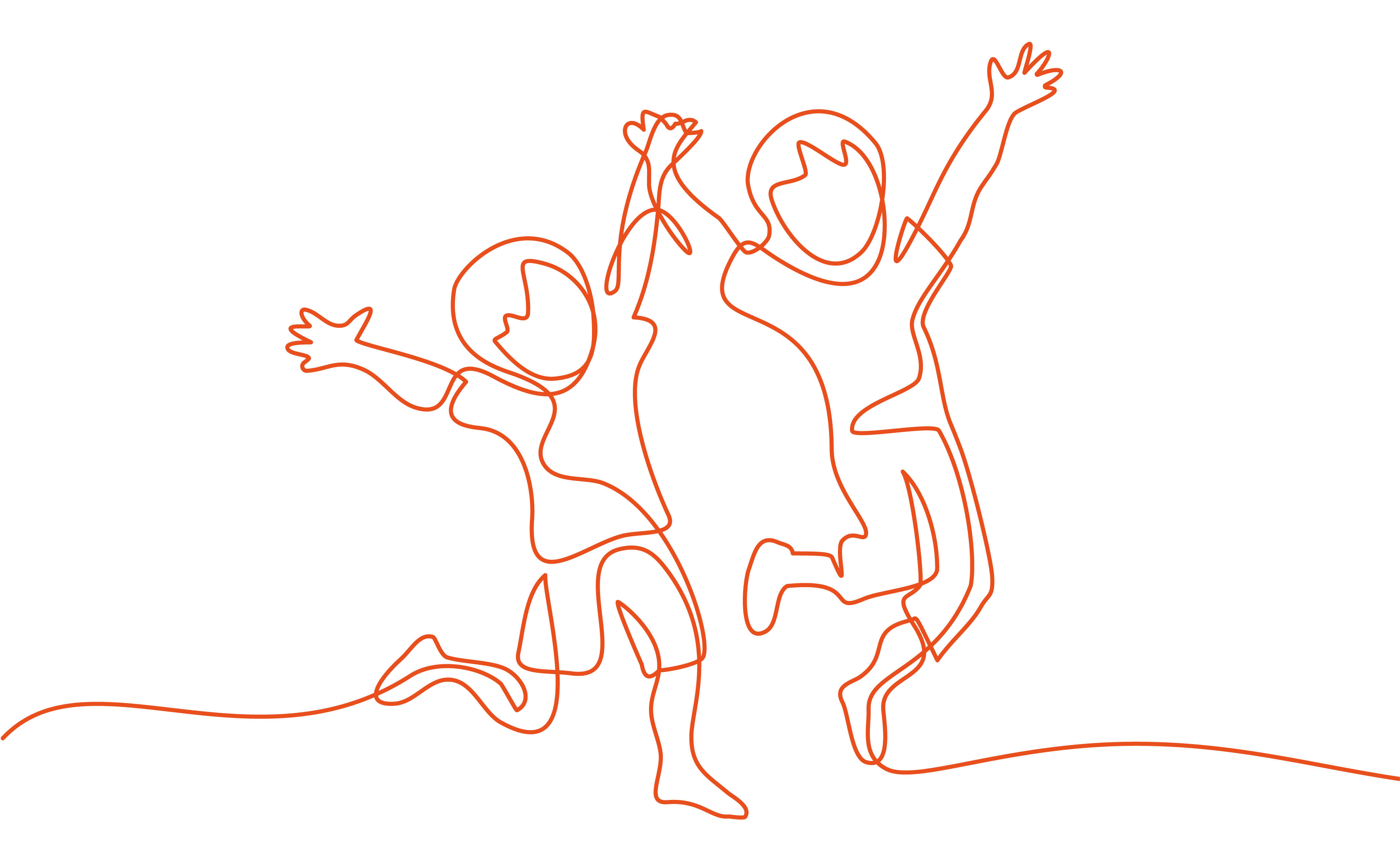 Grafic playing children